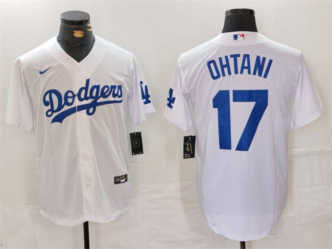 Los Angeles Dodgers #17 Shohei Ohtani White Stitched Jersey